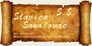 Slavica Samolovac vizit kartica